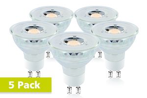 GU10 Glass PAR16 5.3W (50W) 2700K 380lm - Pack de 5 INTEGRAL LED - à Vaux Le Penil 77